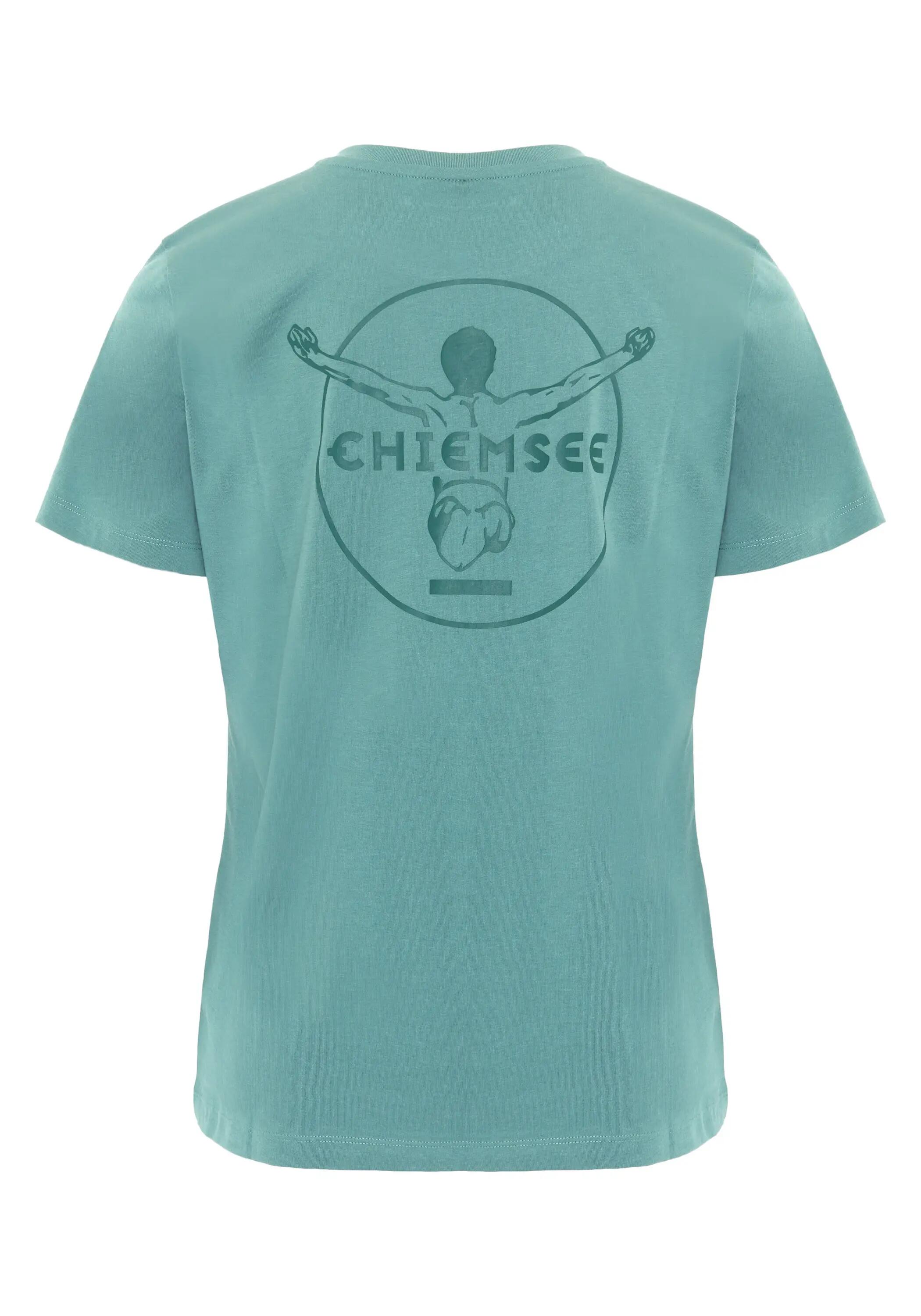 T-Shirt mit tonalem Stick & Print 2/7