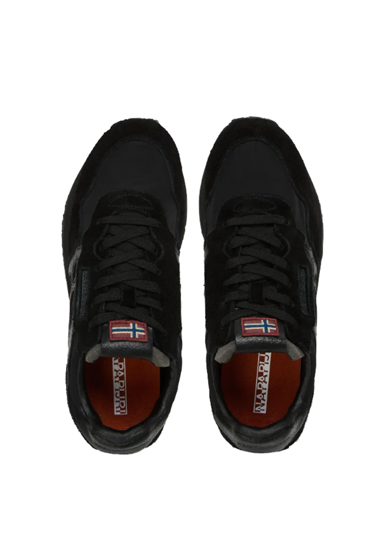Napapijri Herren Element Suede Sneaker Wildleder Schwarz 3/6