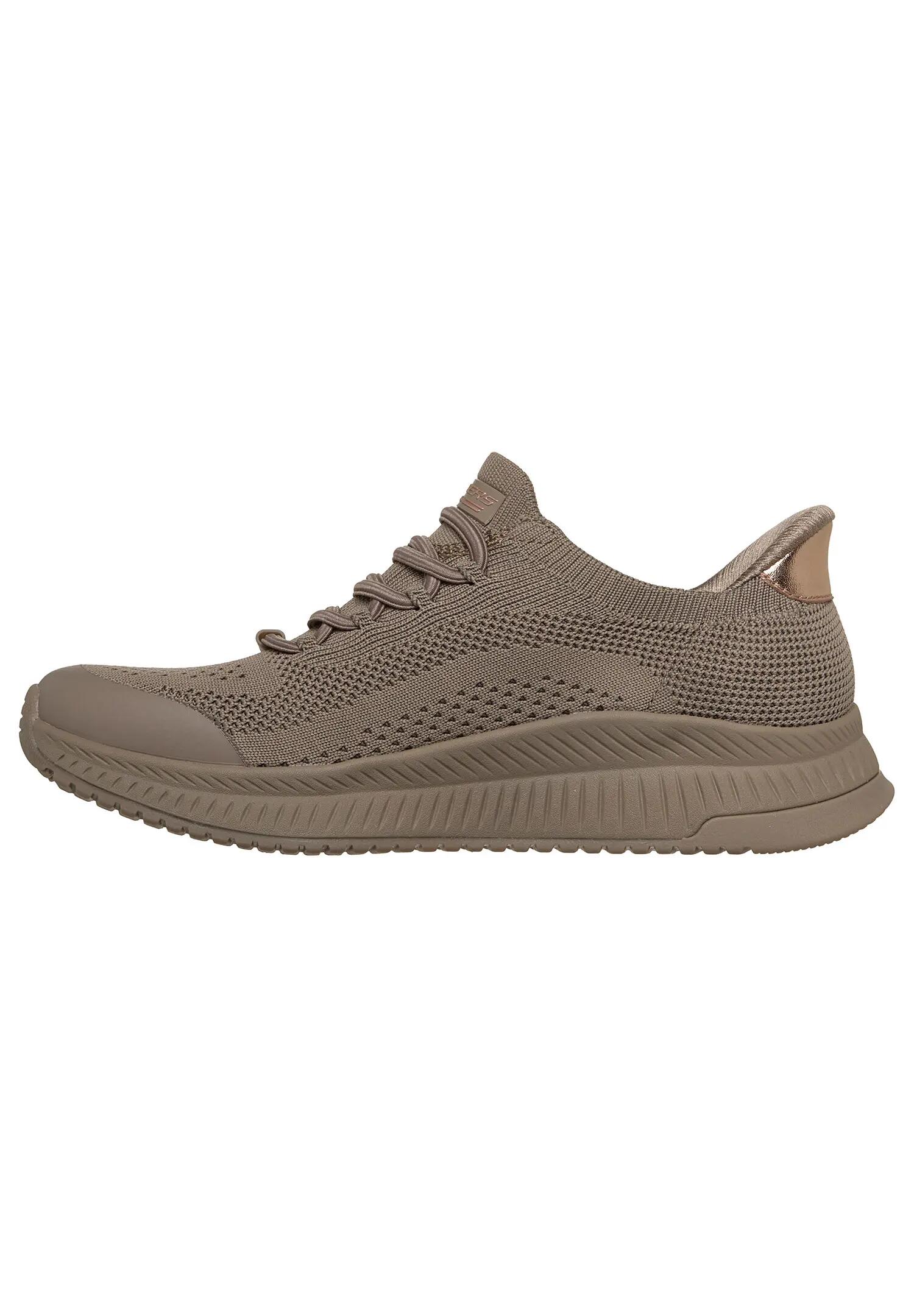 Buty SKECHERS SLIP-INS BOBS SQUAD 4 DIRE STEP Brązowy 5/5