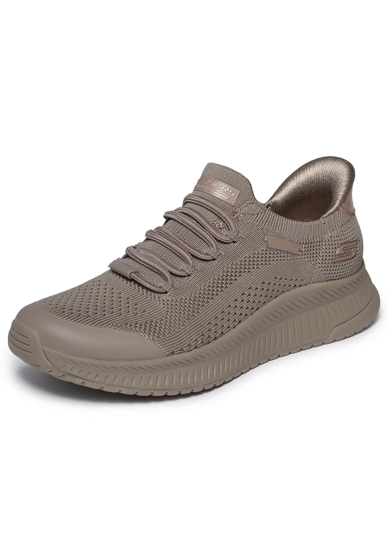 Buty SKECHERS SLIP-INS BOBS SQUAD 4 DIRE STEP Brązowy 2/5