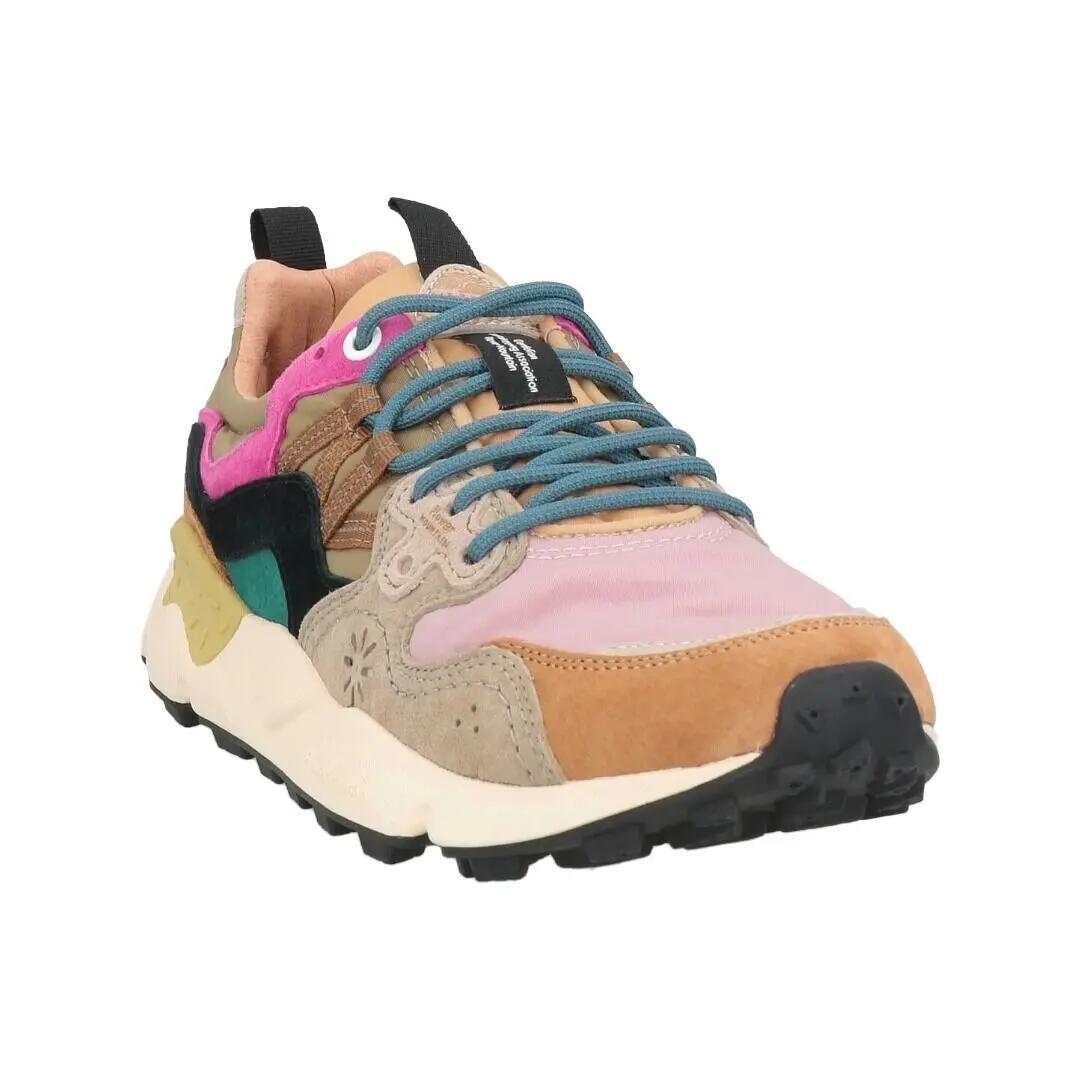 Zapatillas Flower Mountain Multicolor Yamano 3 Woman Suede Nylon Light Brown Ro 2/5