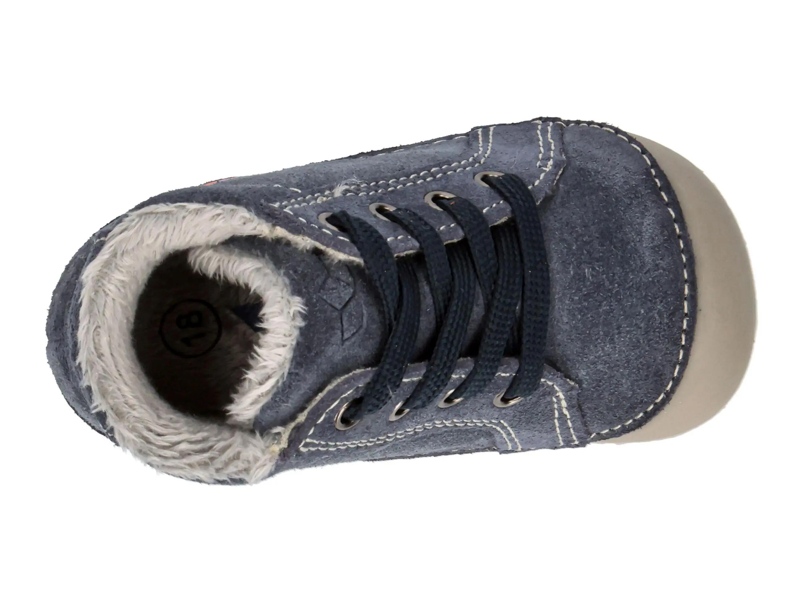 Chaussures - course - garçons - velours, doublure chaude - merle - bleu foncé 5/6