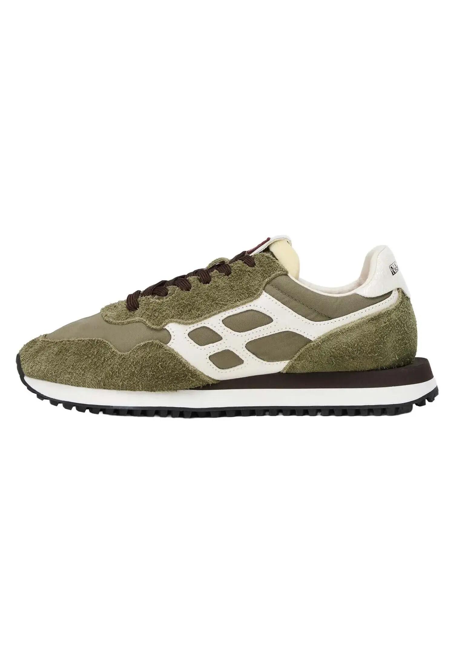 Napapijri Herren Element Suede Sneaker Wildleder Olive Night 2/6