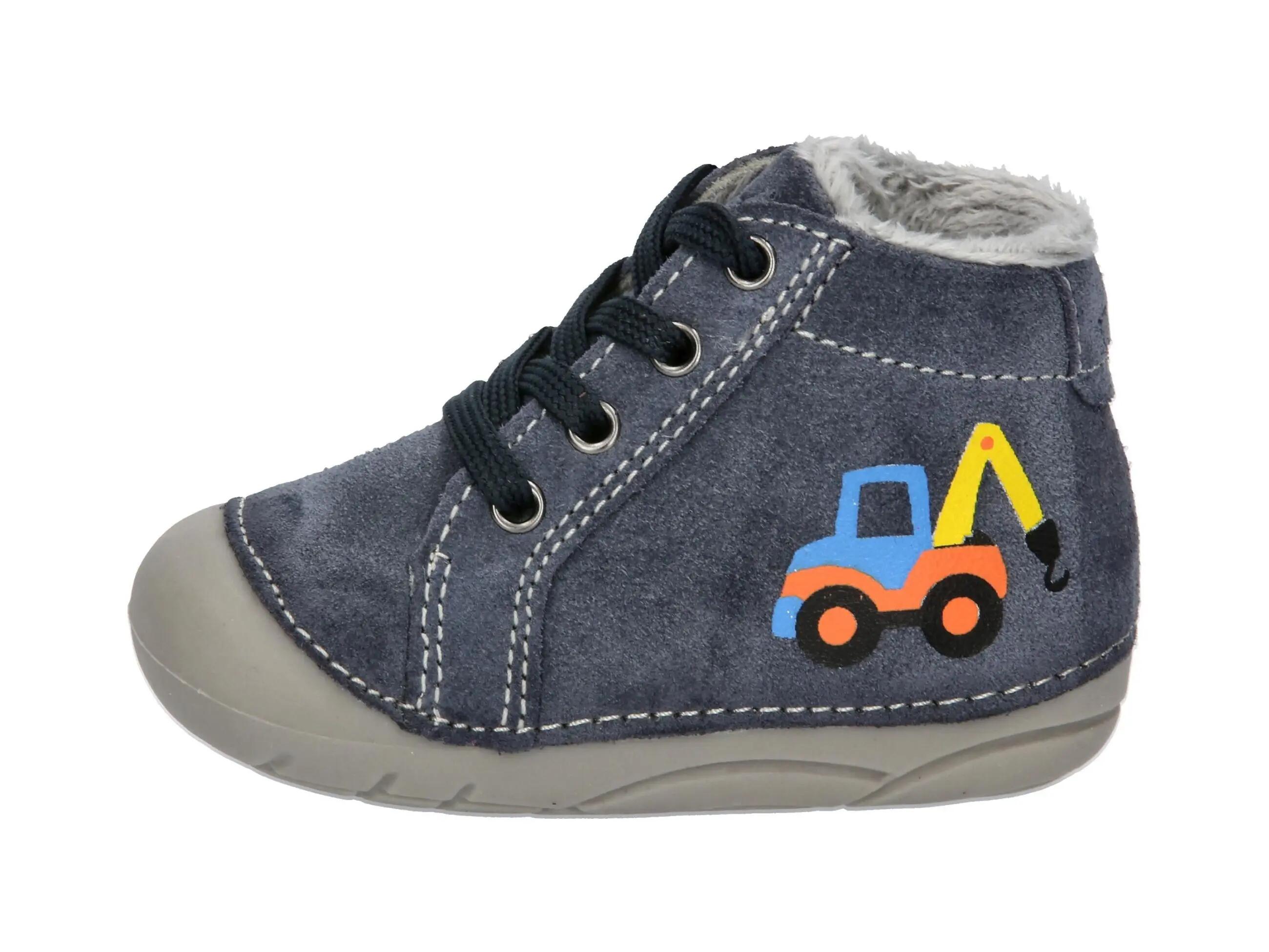 Chaussures - course - garçons - velours, doublure chaude - merle - bleu foncé 2/6