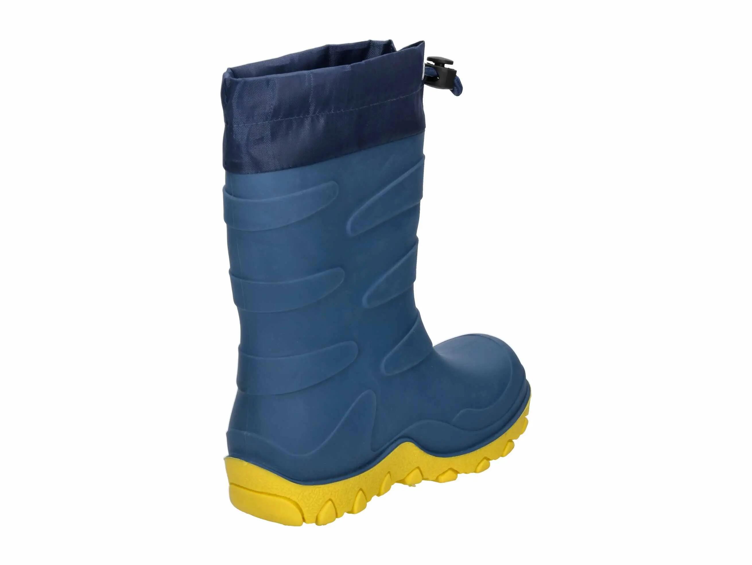 Stivali da pioggia - trekking - bambini - foderati - blu/giallo 4/6