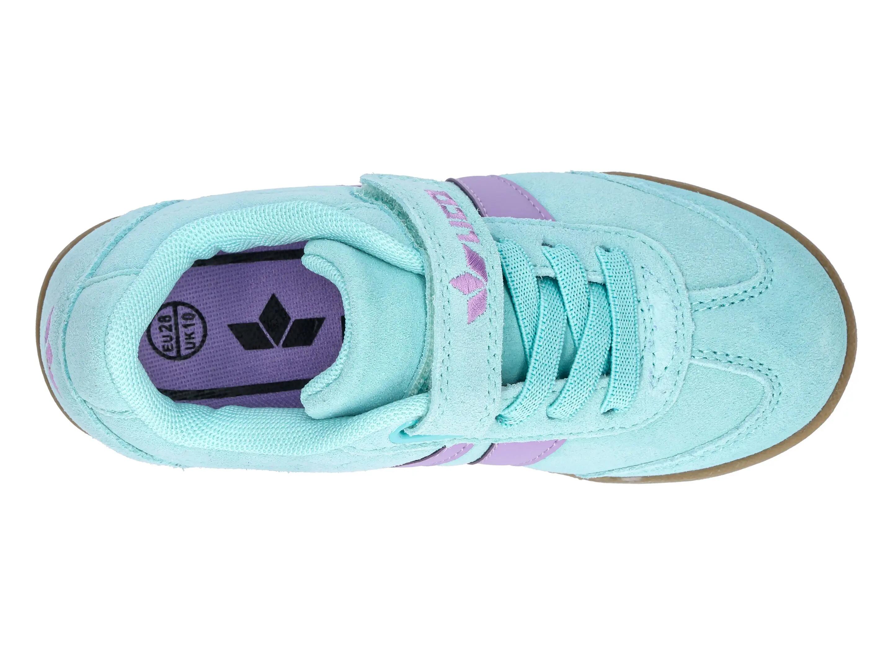 Chaussures - loisirs - enfant - velours, scratch - easley vs - turquoise 5/6