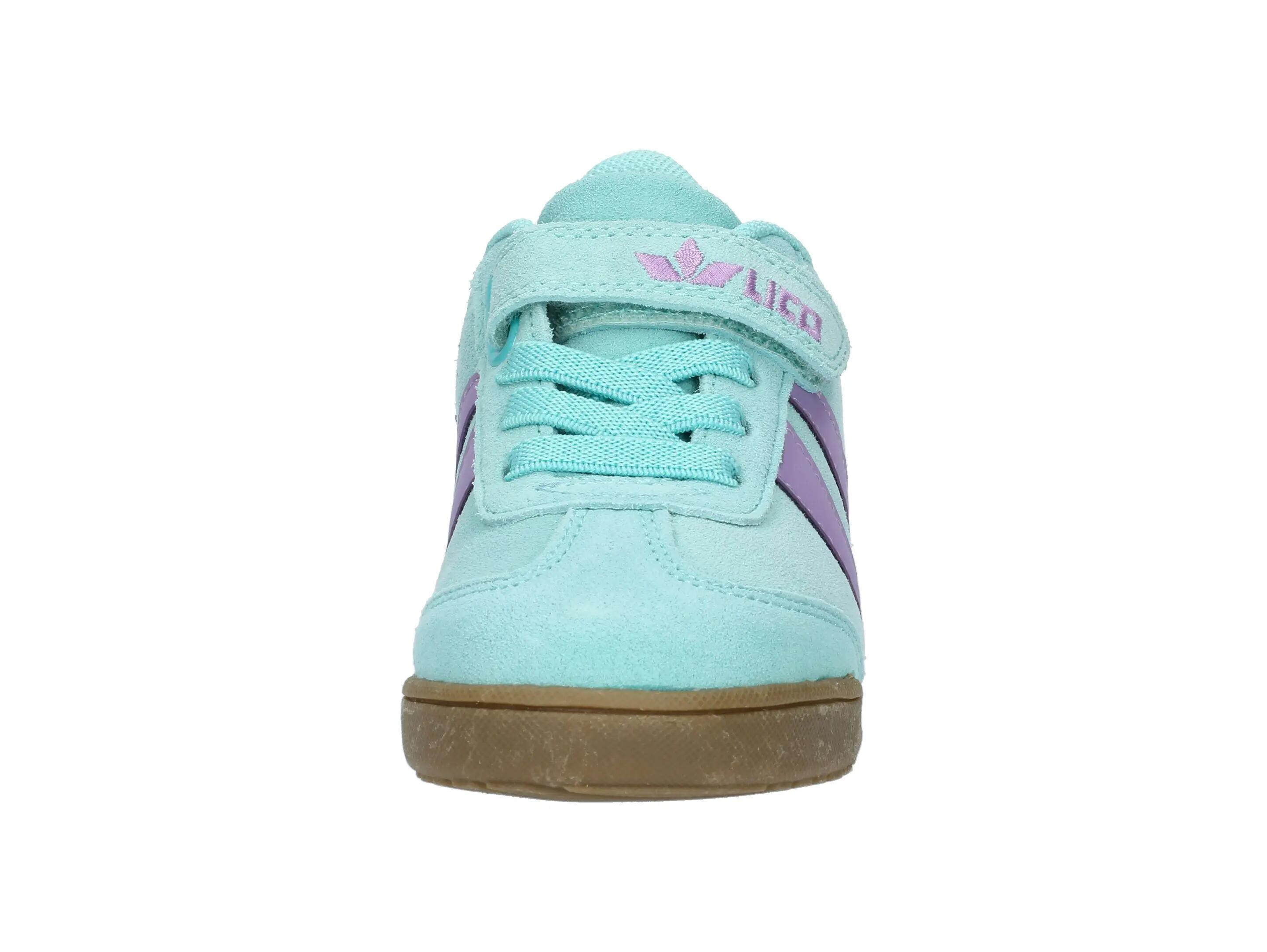 Chaussures - loisirs - enfant - velours, scratch - easley vs - turquoise 3/6