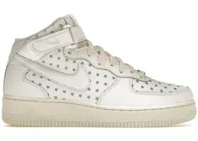 Scarpe - walking - donna - midcut, stelle-perforate - bianco 3/3