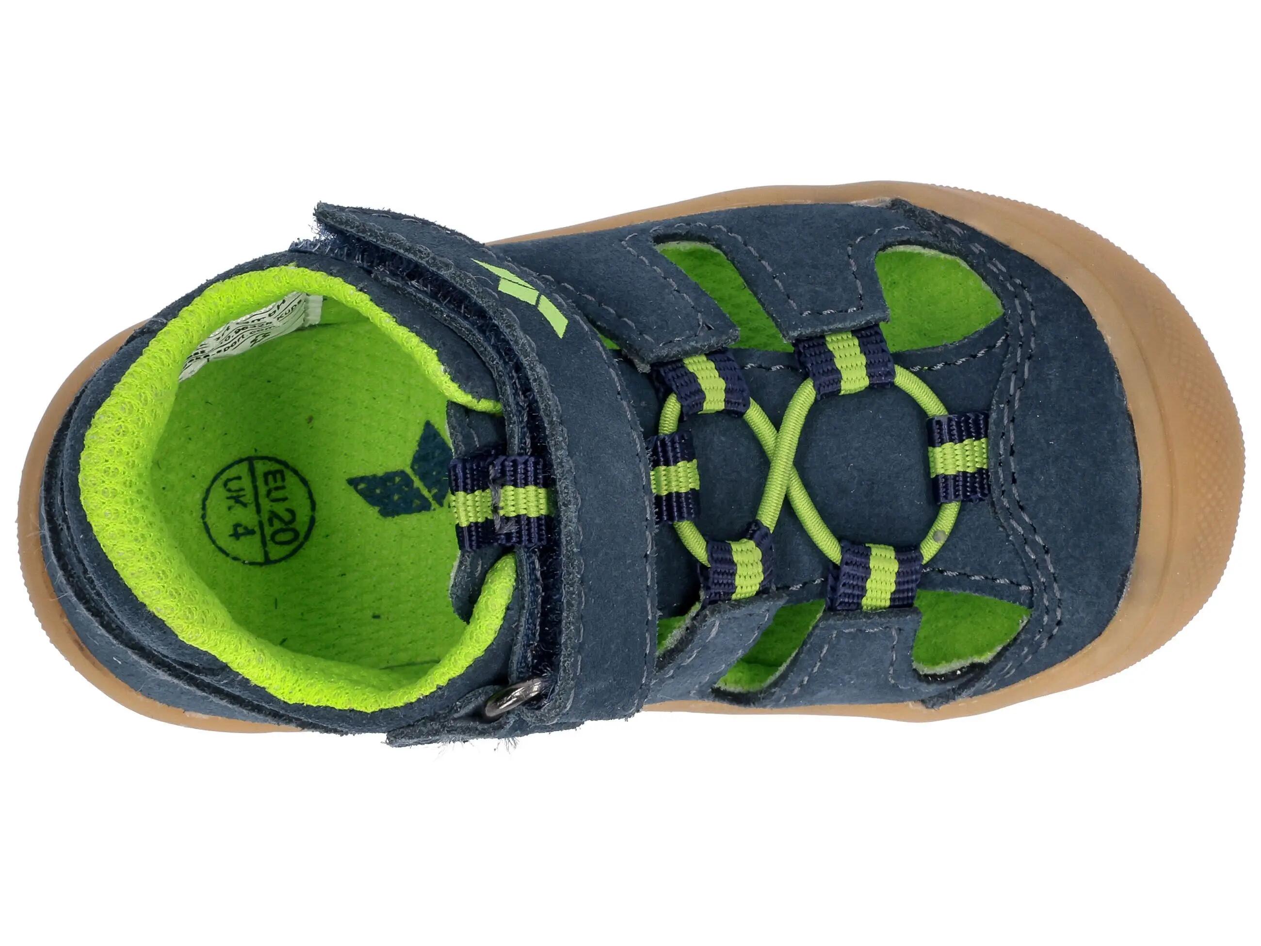 Chaussures - sport - garçons - Gwen V - suède, velcro - dunkelblau 5/6