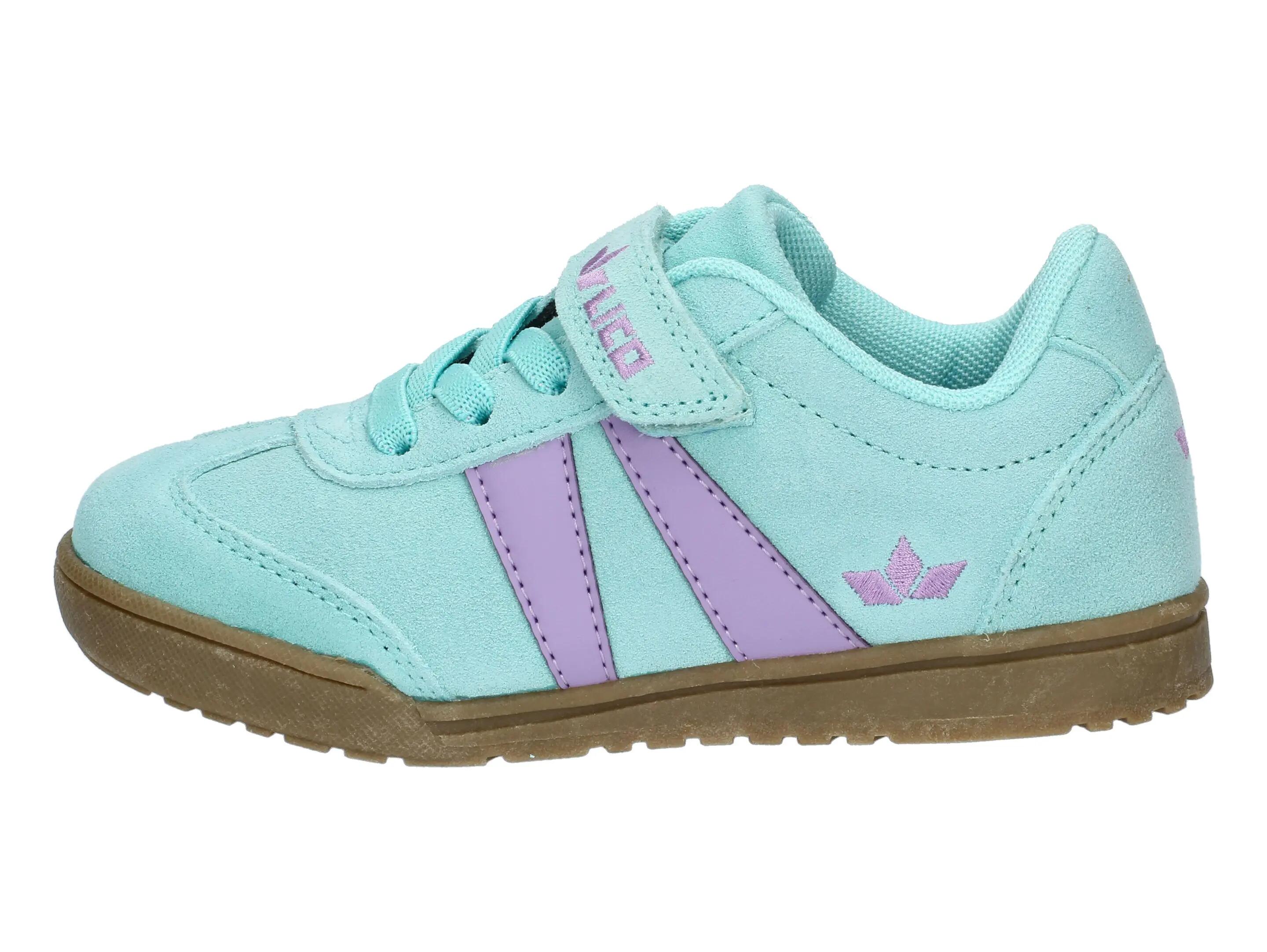 Chaussures - loisirs - enfant - velours, scratch - easley vs - turquoise 2/6