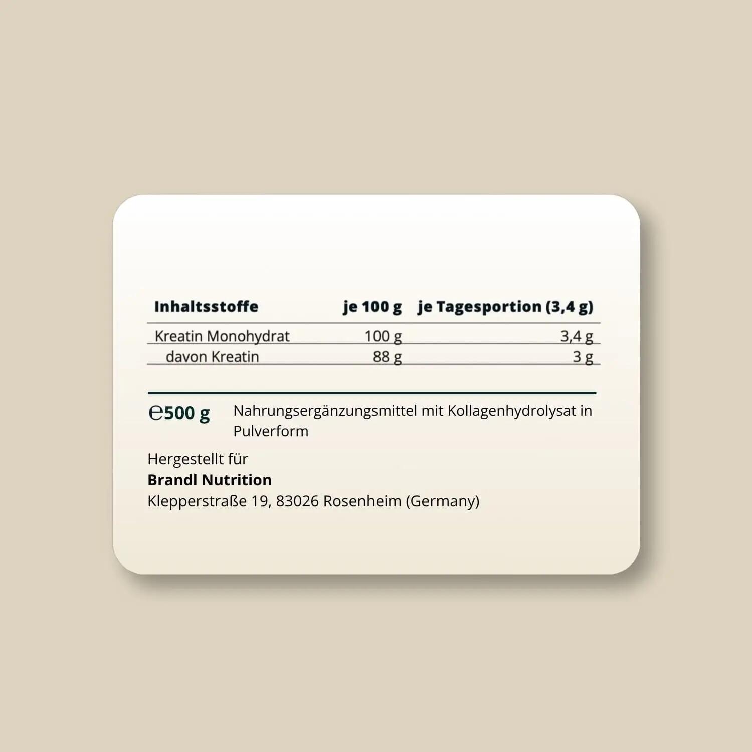 Kreatin Monohydrat – 200 Mesh Pulver 9/9