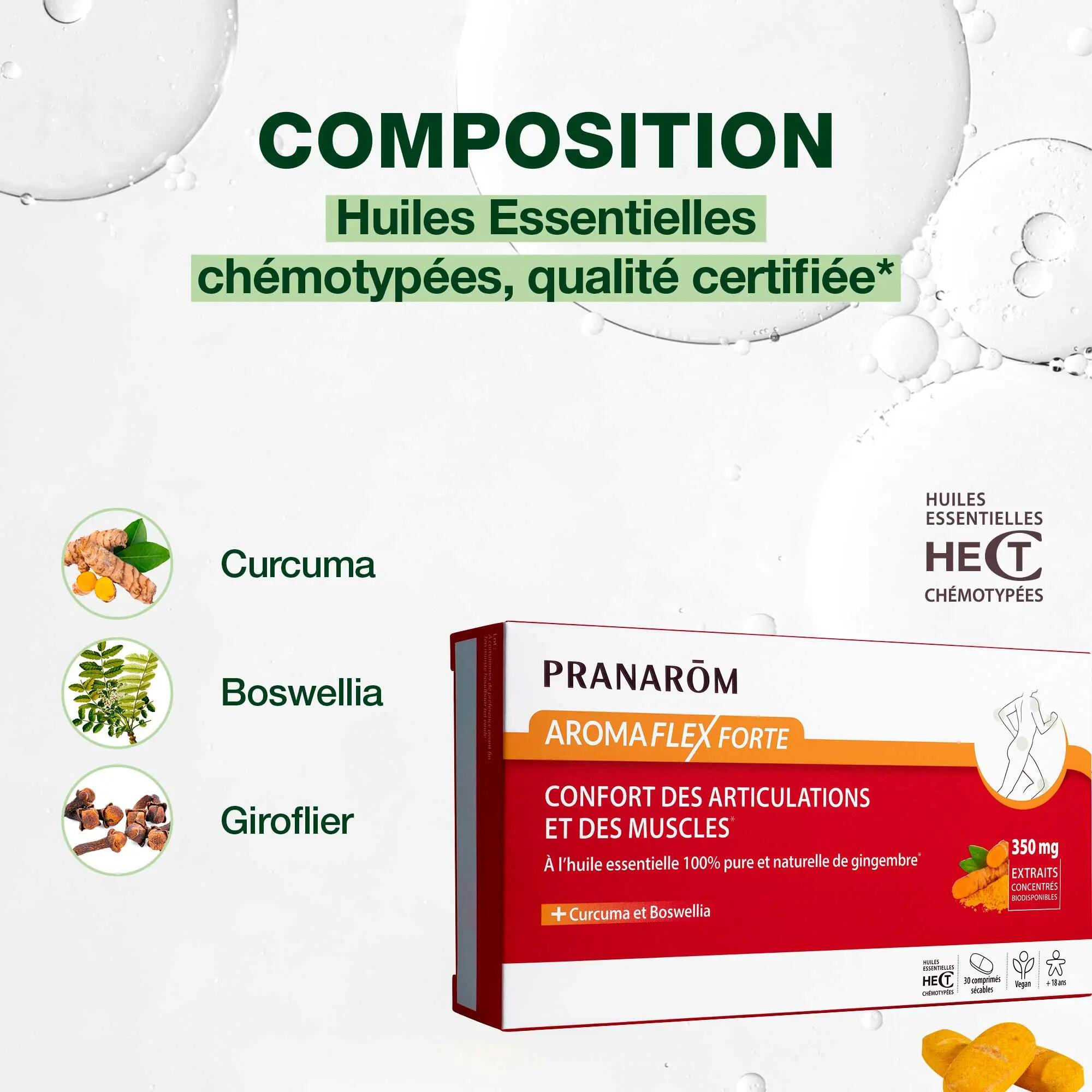 Complément - Confort musculaire - Aromaflex Forte 30 cps 3/4