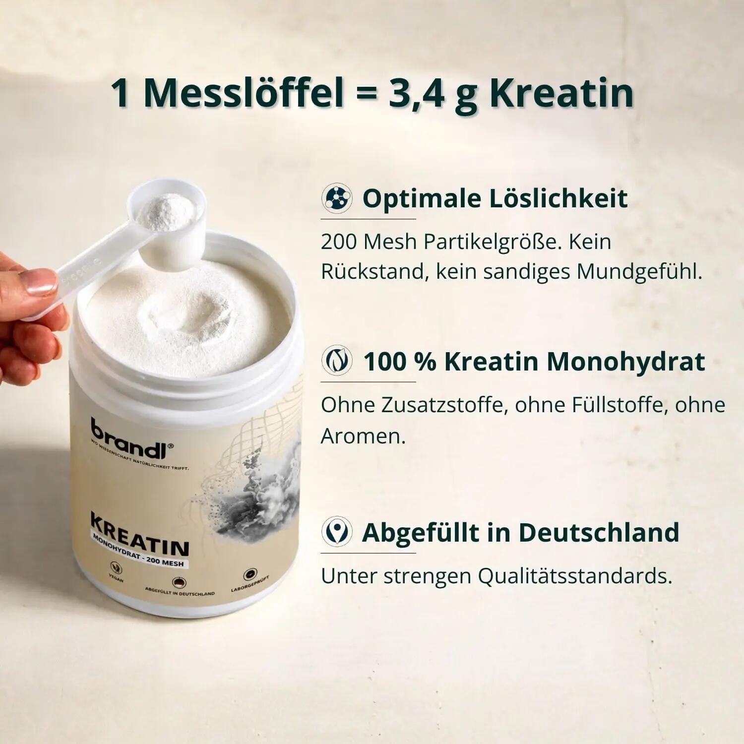 Kreatin Monohydrat – 200 Mesh Pulver 3/9