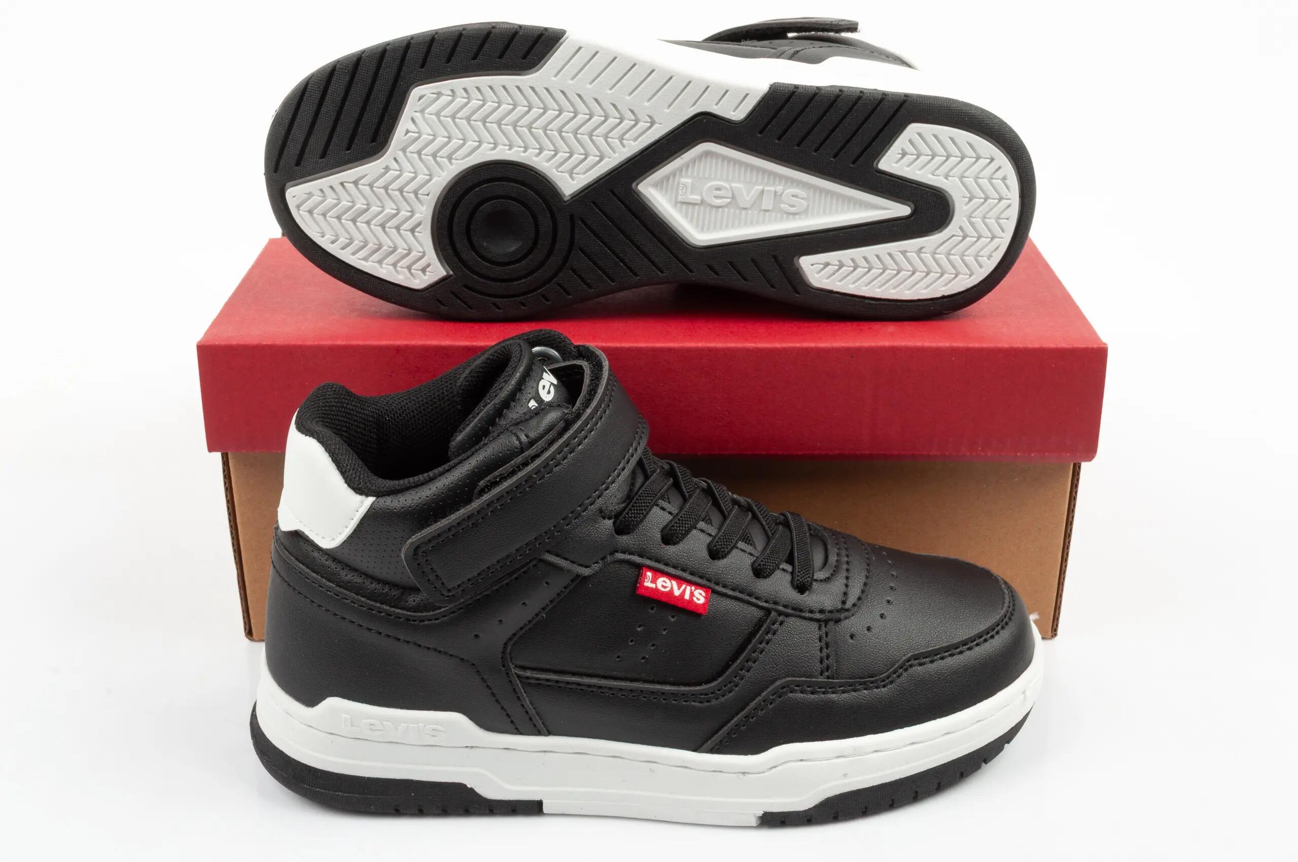 Buty sportowe dziecięce Levi's John SE czarne na rzep za kostkę 9/9