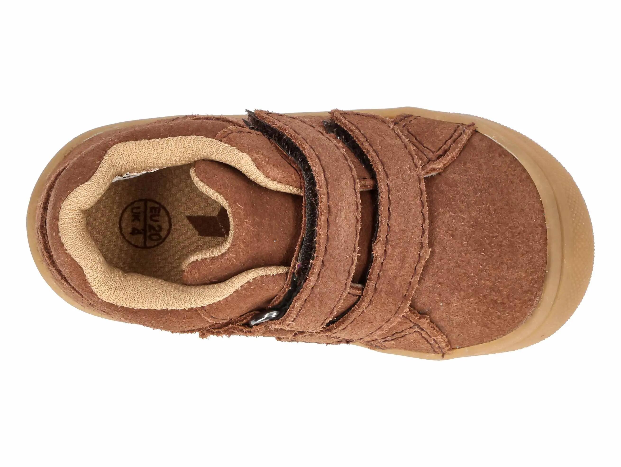 scarpe - corsa - bambini - velcro, scamosciato - Kalani - marrone 5/6