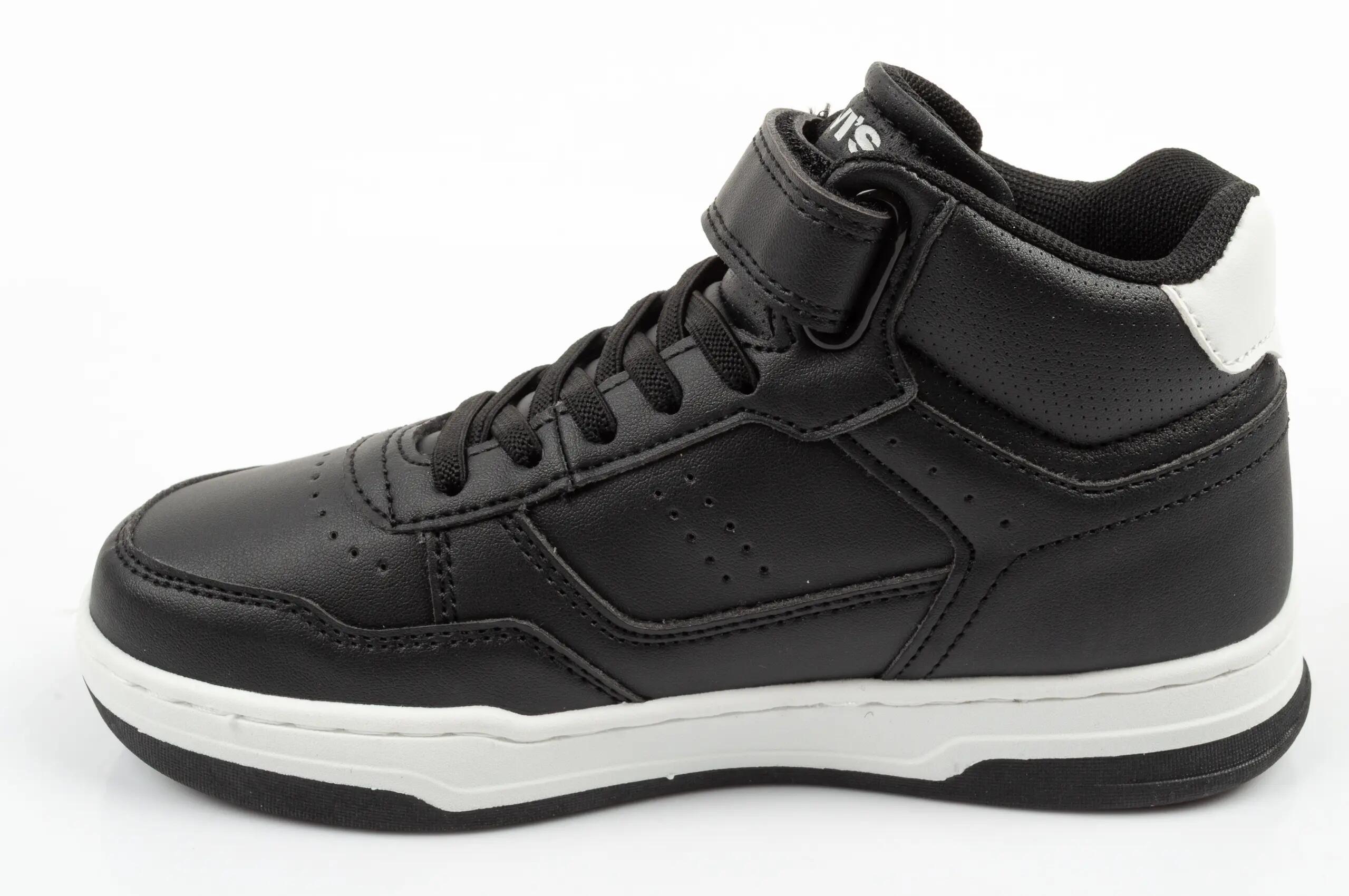 Buty sportowe dziecięce Levi's John SE czarne na rzep za kostkę 3/9