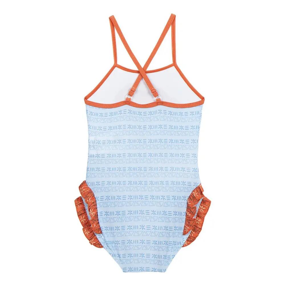 Kinder-Badeanzug Vaiana einteilig, Polyester und Elasthan, Mehrfarbig 2/6