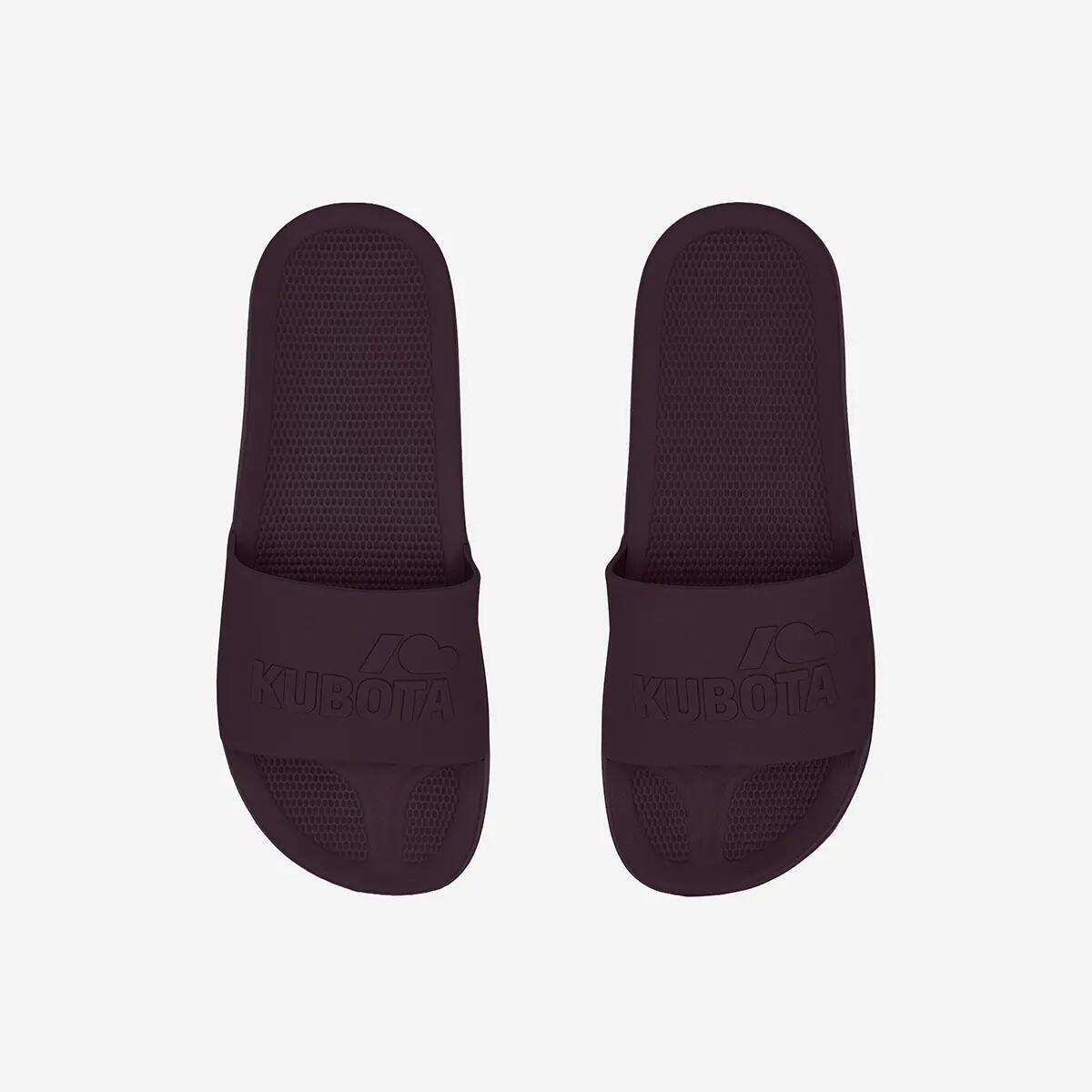 Claquettes Homme Kubota Basic Plain Bordeaux Pointure 2/6