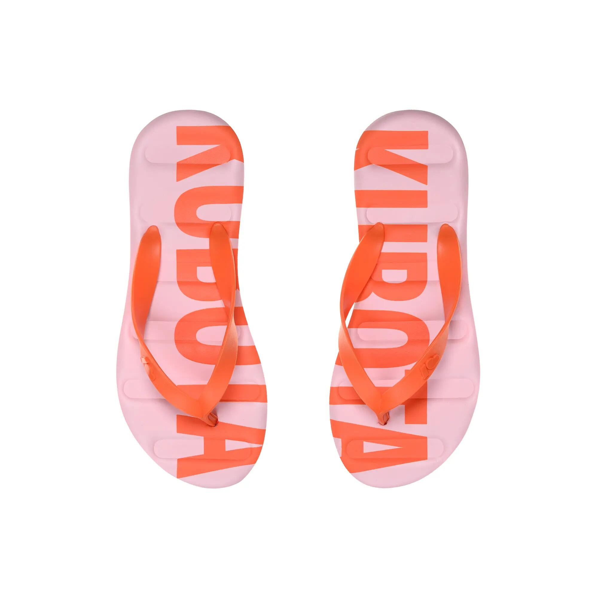 Herren Zehentrenner für Pool & Strand Orange – Kubota Classic Badeschlappen 2/6