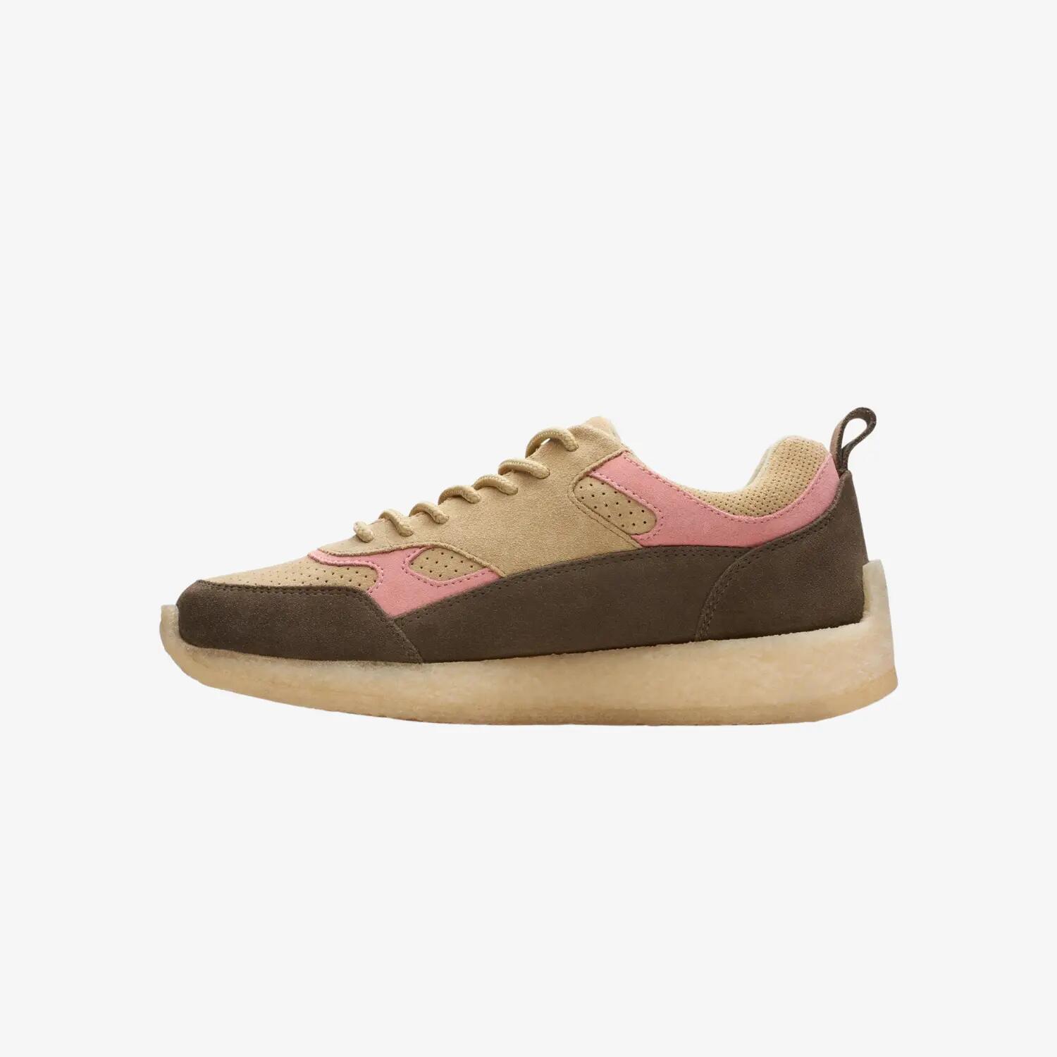 Pantofi casual bărbați Clarks Lockhill Ronnie Fieg 8th Street Dark Brown Combi