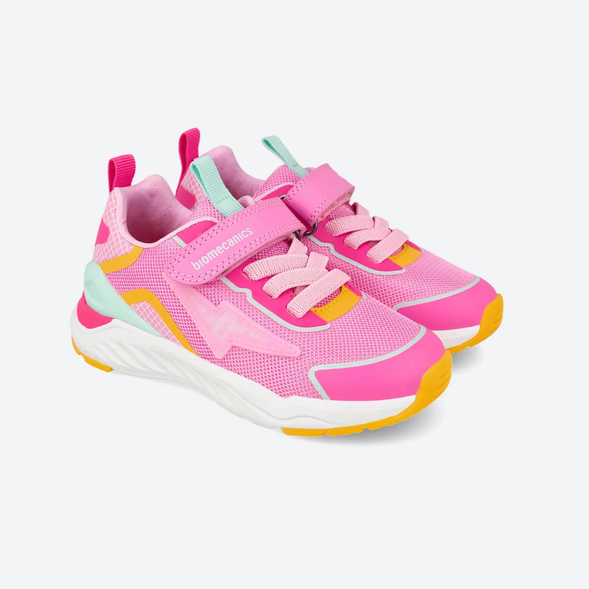 Zapatillas de luces Niños Biomecanics 261271B Rosas Cierre adherente 2/5