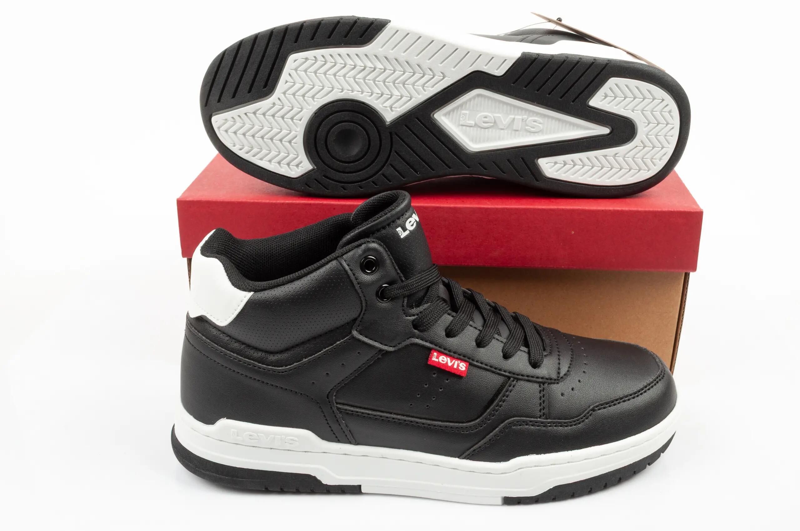 Scarpe sportive da bambino Levi's John SE nere alla caviglia 9/9