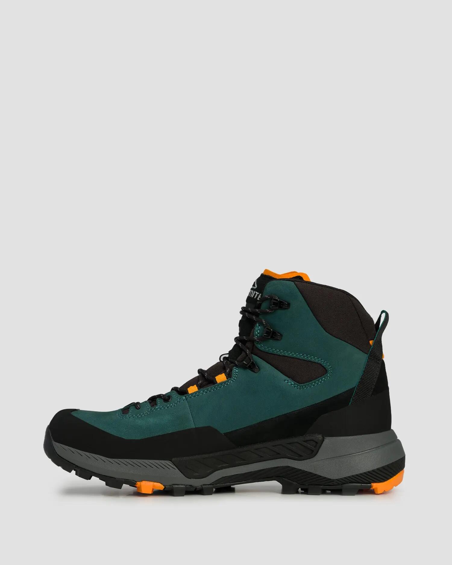 Buty męskie Dolomite M'S Vernale Leather High Gtx DEEP GREEN-ELECTRIC ORANGE 3/4