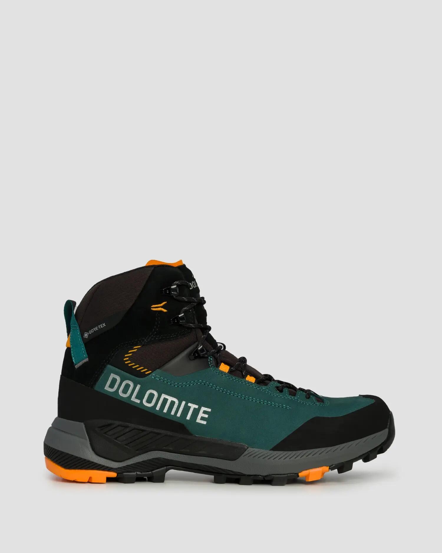 Buty męskie Dolomite M'S Vernale Leather High Gtx DEEP GREEN-ELECTRIC ORANGE 2/4