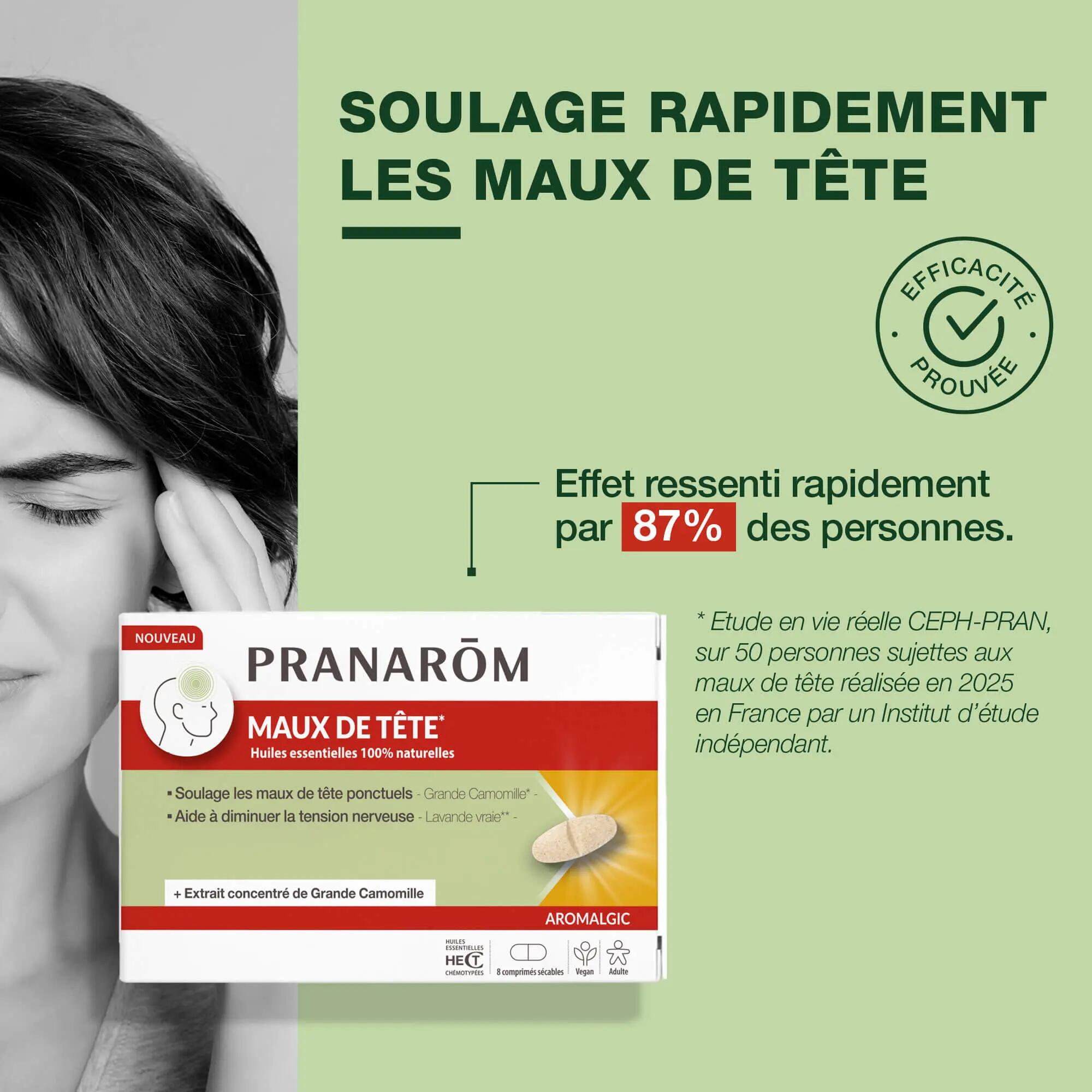 Comprimés maux de tête - grande camomille - 8 comprimés 4/5