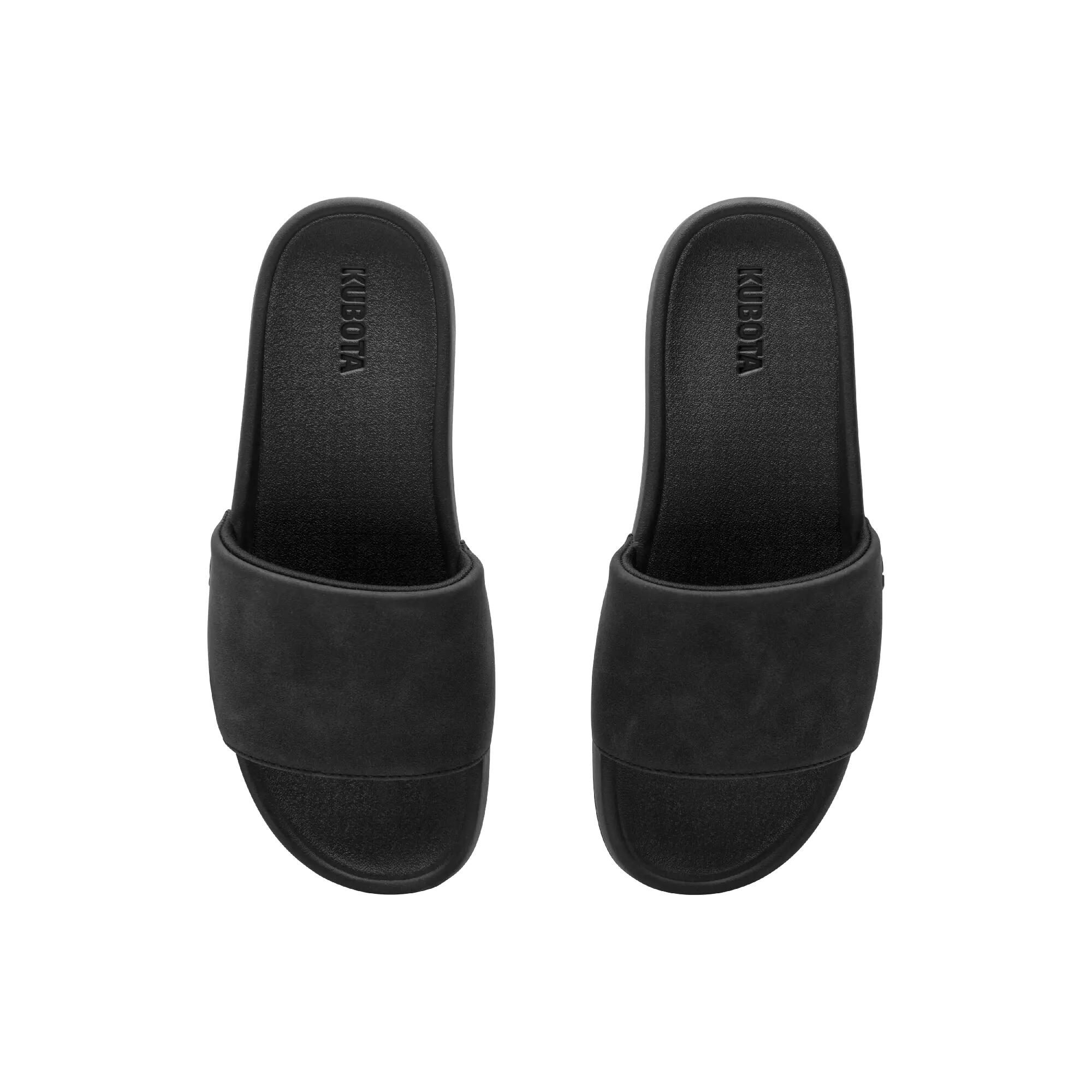 Damskie Klapki Kubota Premium Suede Essence Czarne 38 2/6