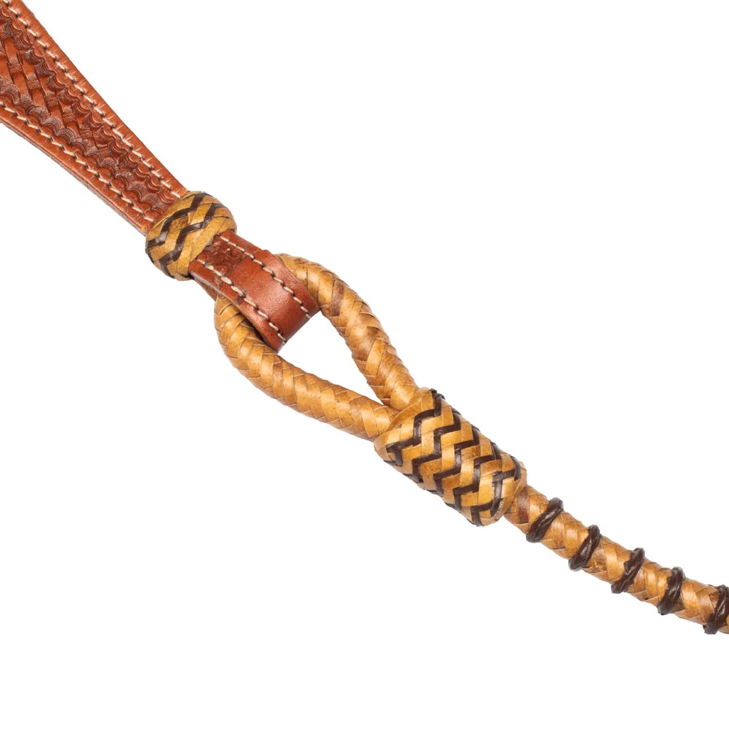 Redini western cuoio crudo intrecciato 4/6