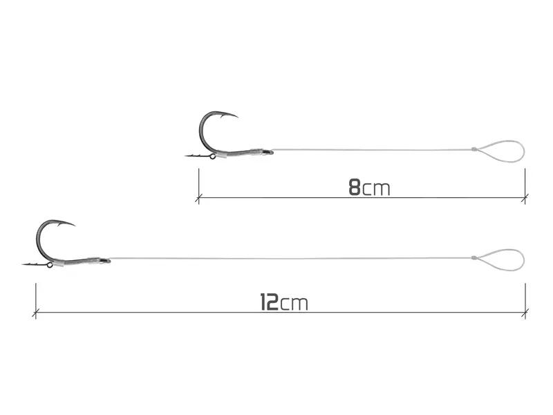 Terminale feeder Fluoro Sting / 10 pz | 12cm/0,26mm/Chinu #6 3/6