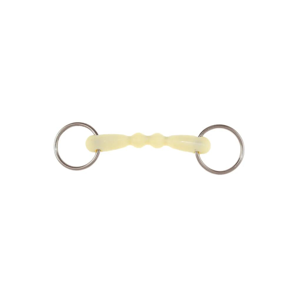 Pony bit with rings straight mullen happy mouth hb-2700