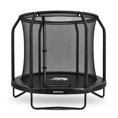 Kinder trampoline 183 cm - met veiligheidsnet - zwart