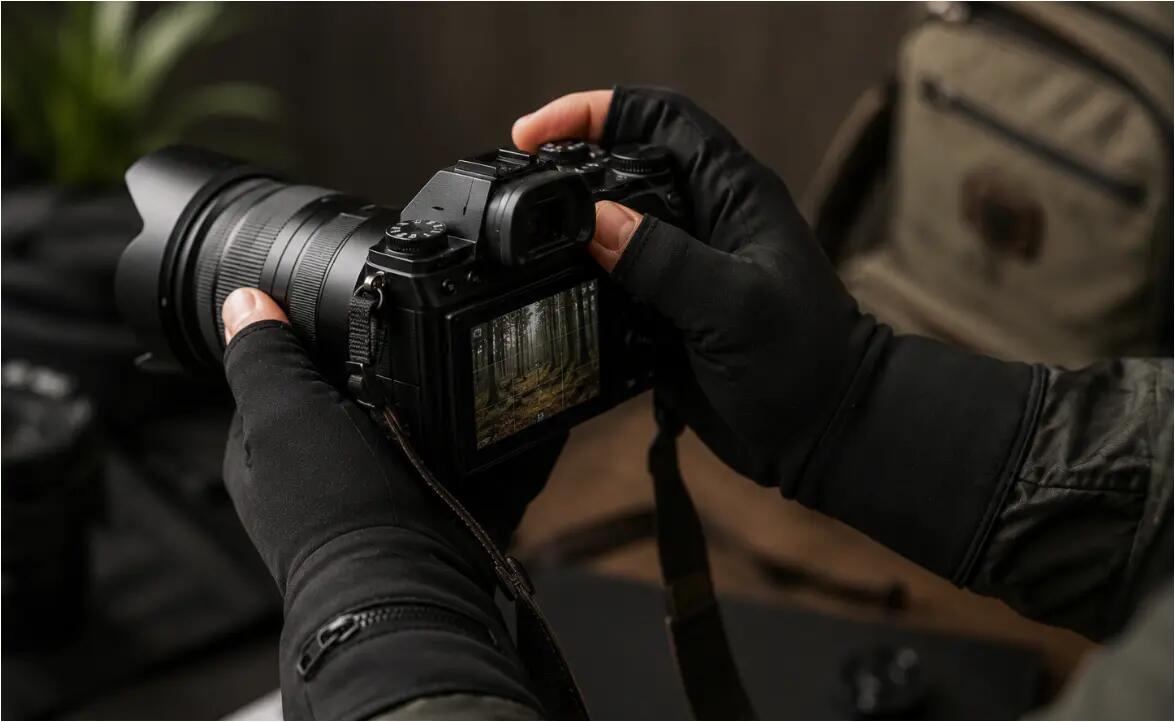 Beheizbare fingerlose Unterziehhandschuhe Dual Heating 4/5