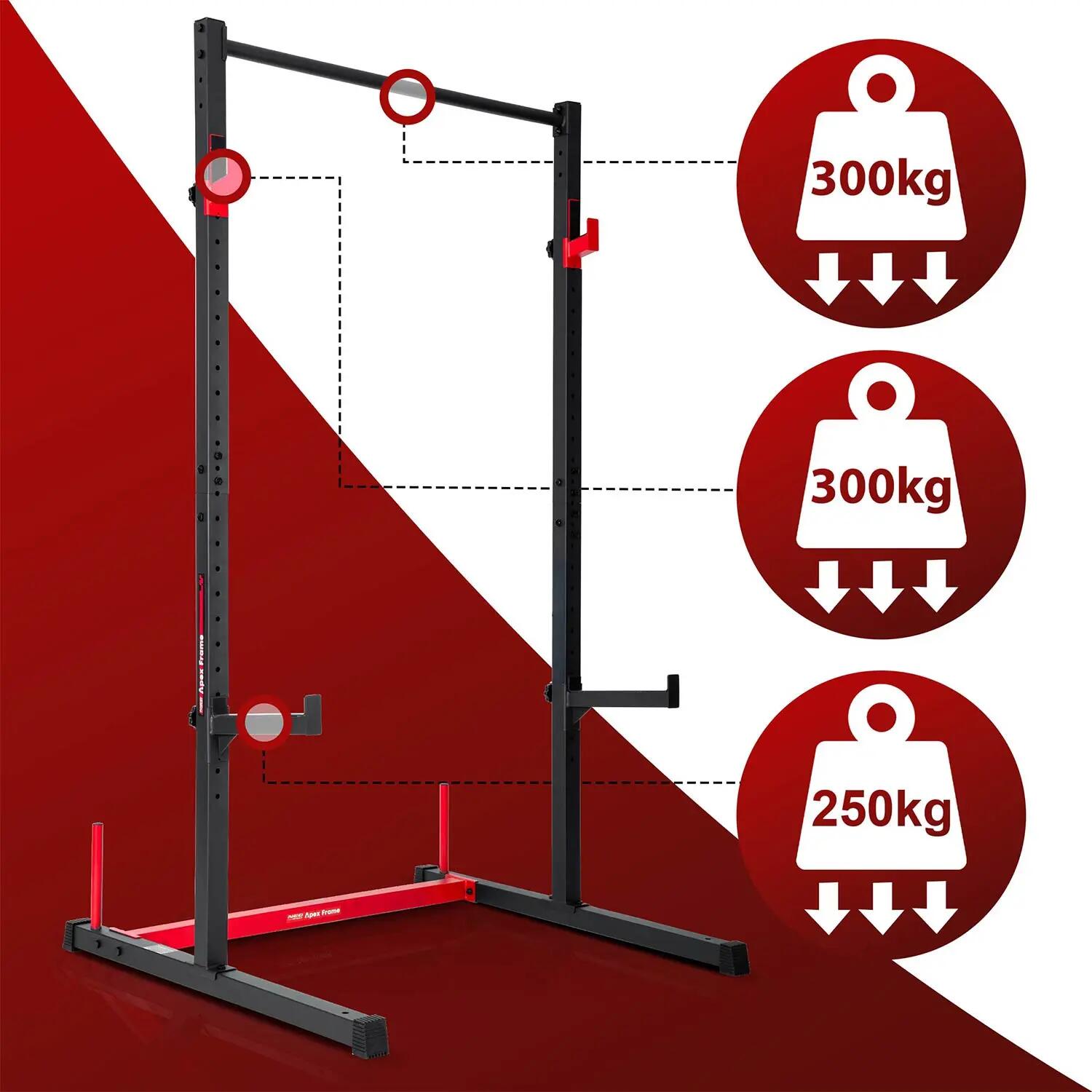 Drążek do podciągania Neo-sport Apex Frame stacjonarny stojak na sztangę 7/15