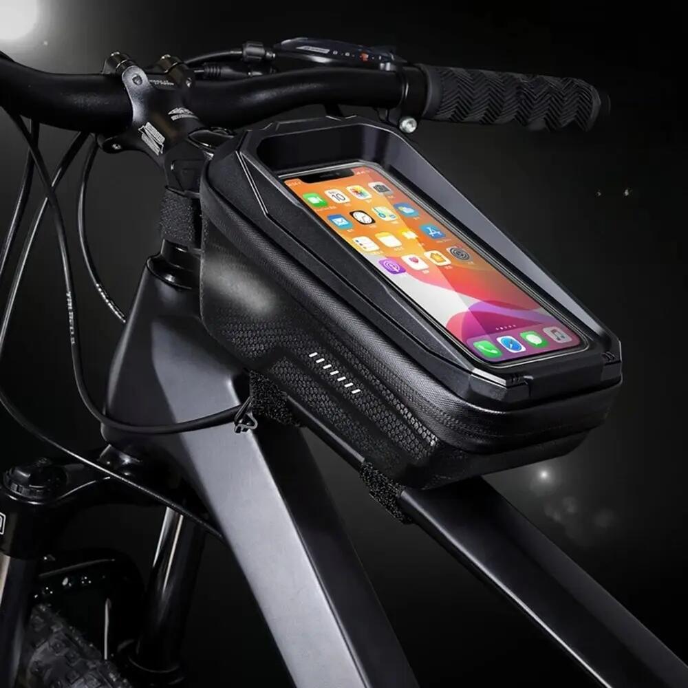 Borsa telaio bici con supporto telefono touch WILD MAN 2/7
