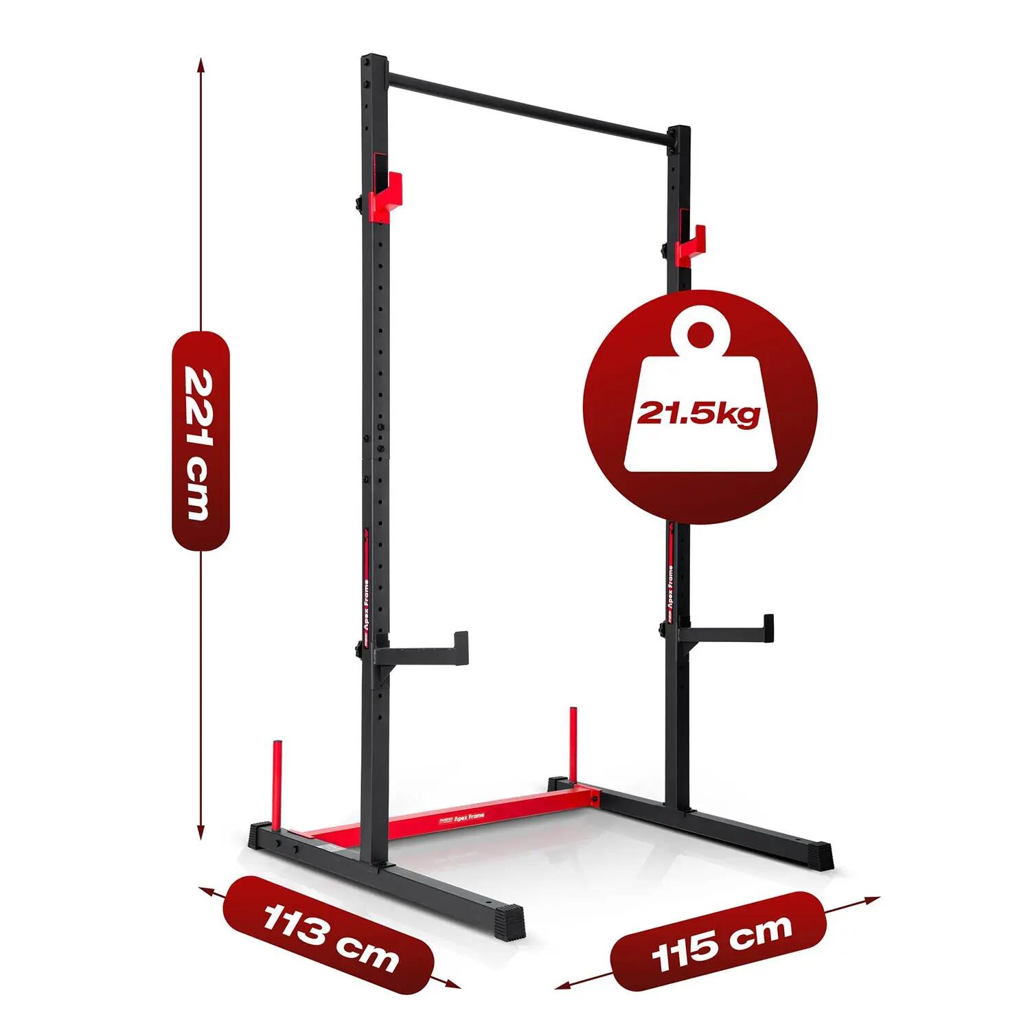 Drążek do podciągania Neo-sport Apex Frame stacjonarny stojak na sztangę 15/15