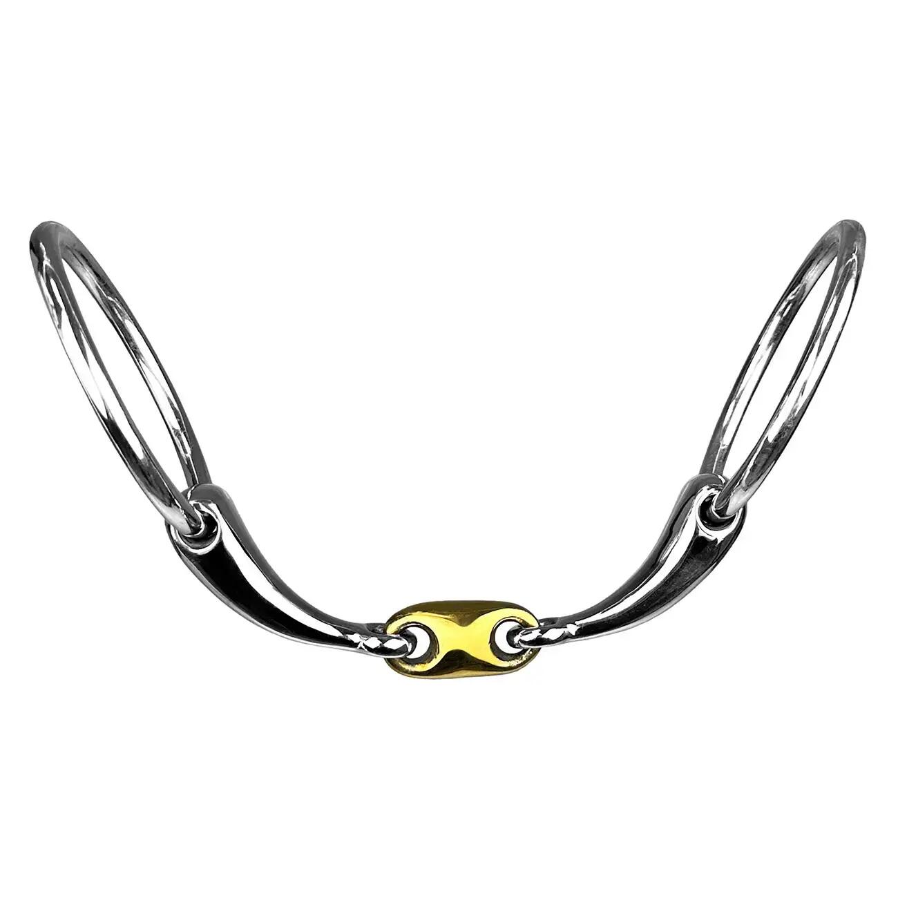 Mors 2 anneaux pour cheval anatomique à double York 2/2