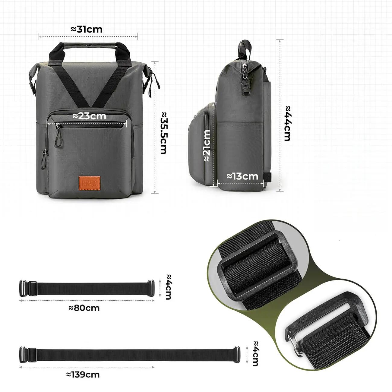 Plecak do roweru składanego brompton 11,5L podróżny 4/5