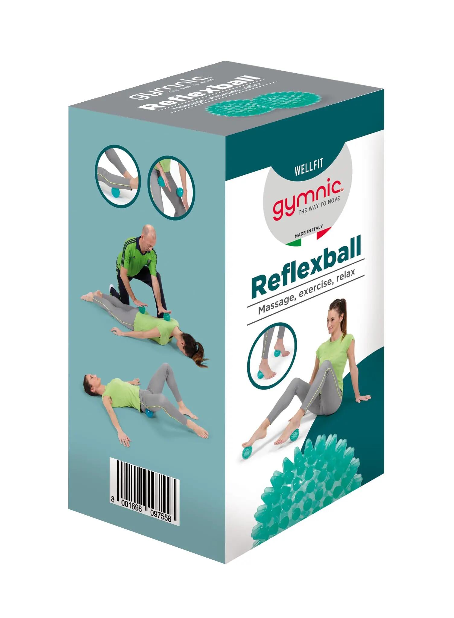 Gymnic Reflexball Gift Confezione regalo 2 palle riccio Ø 8 cm verdi 4/4