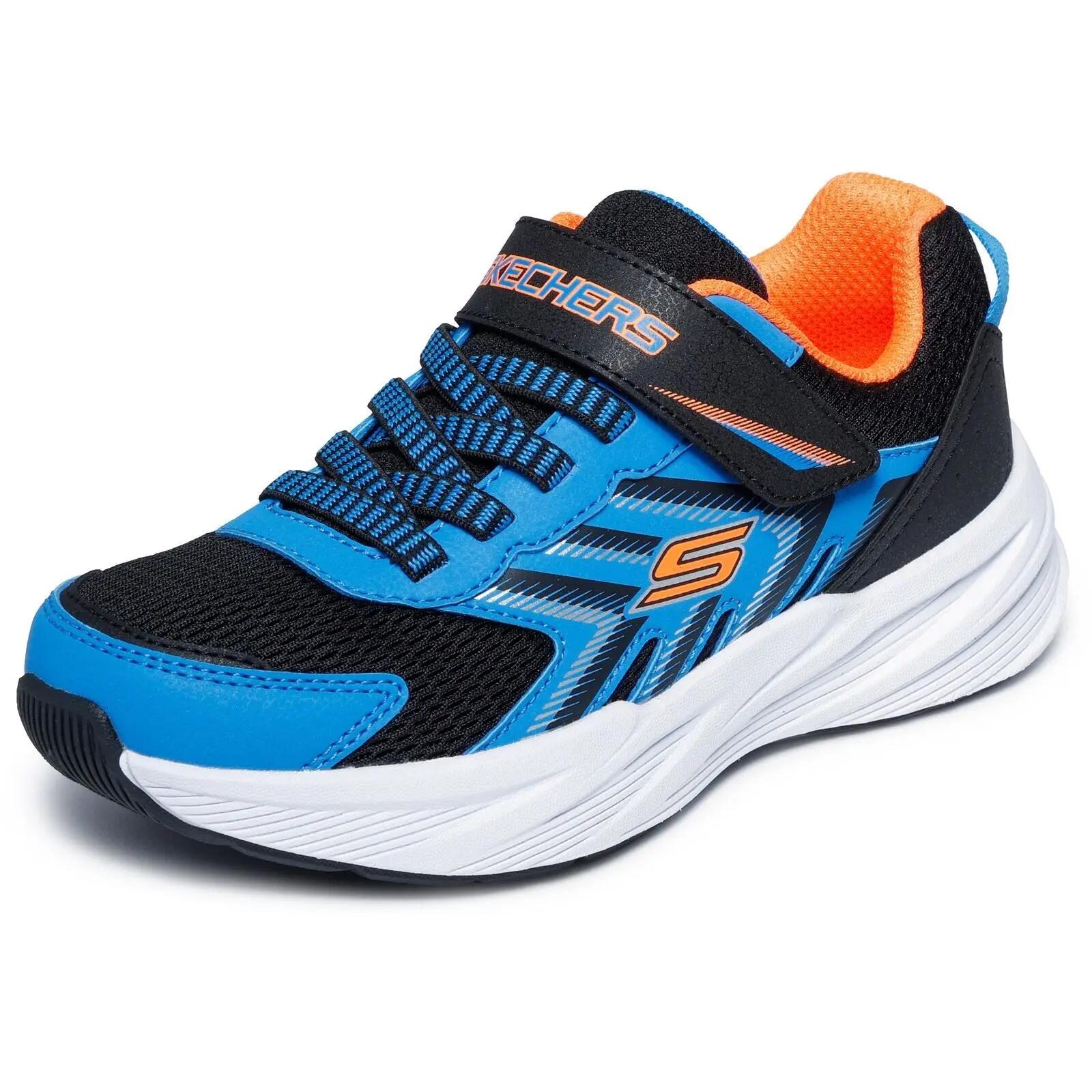 Skechers Microspec Tread Niño Negro Azul Naranja 404115L-BBOR 5/6