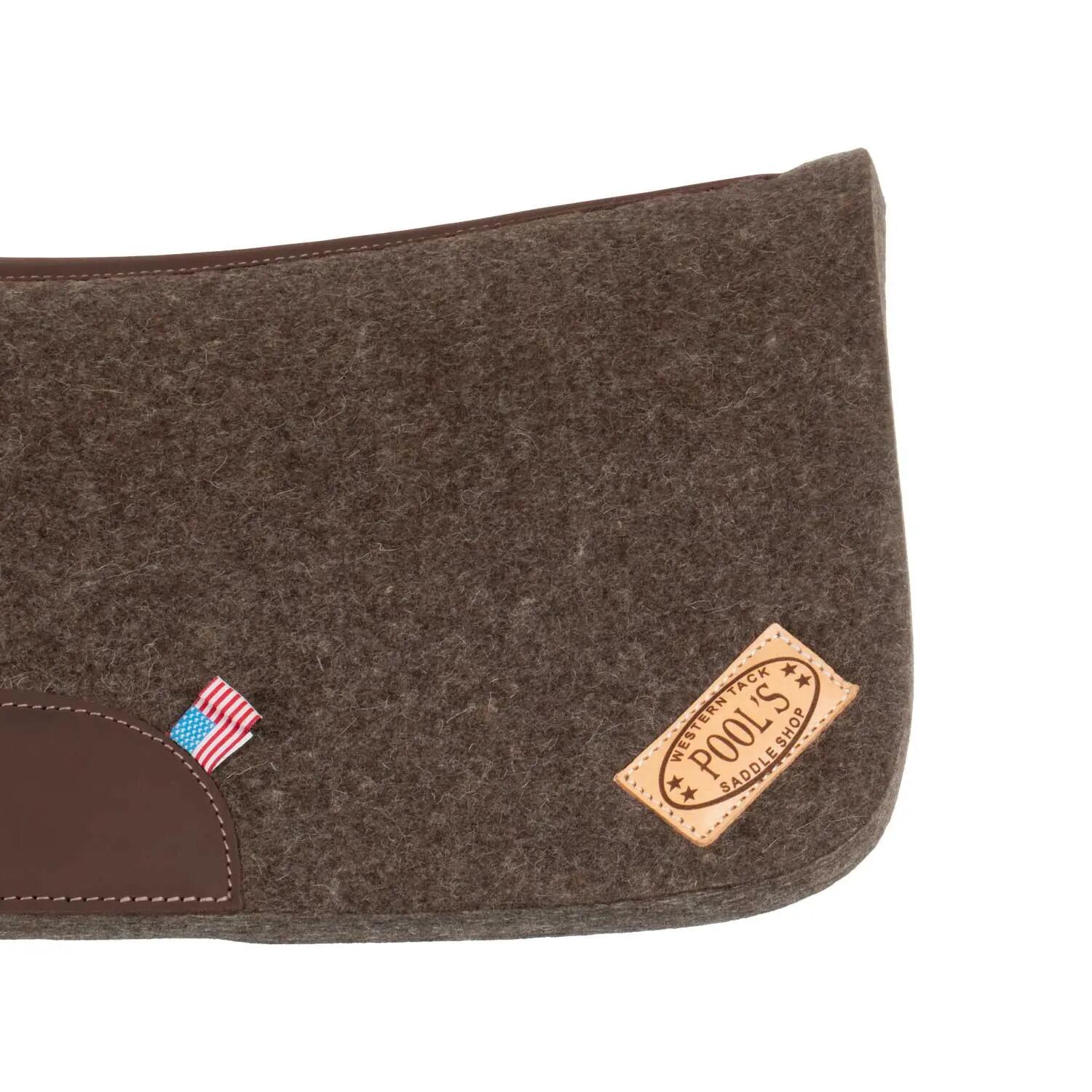 Western-satteldecke filz lang leder 5/5