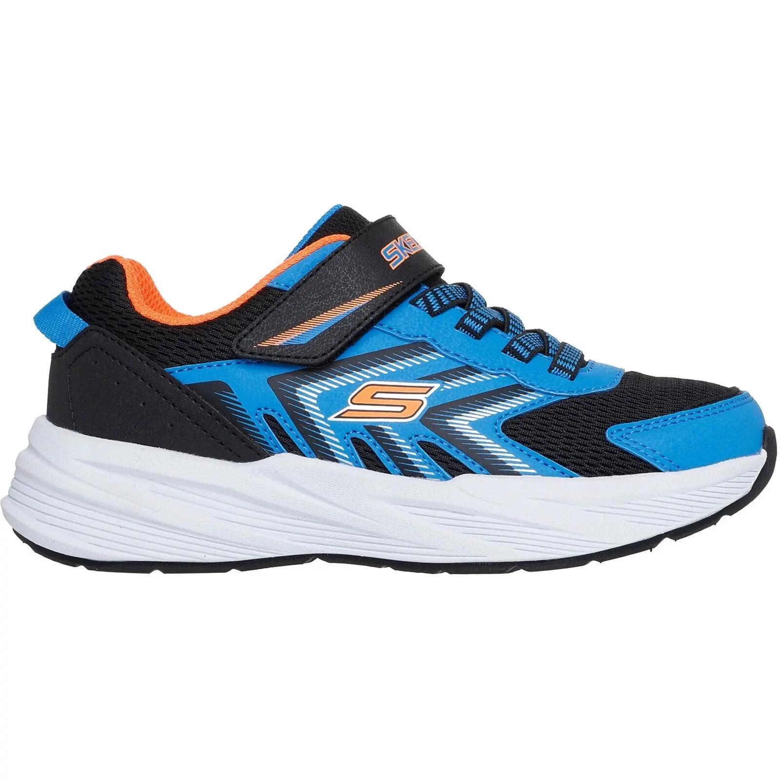 Skechers Microspec Tread Niño Negro Azul Naranja 404115L-BBOR 4/6