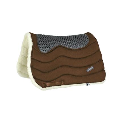 Tapis de selle trekking tt/laine + rembourrage plume