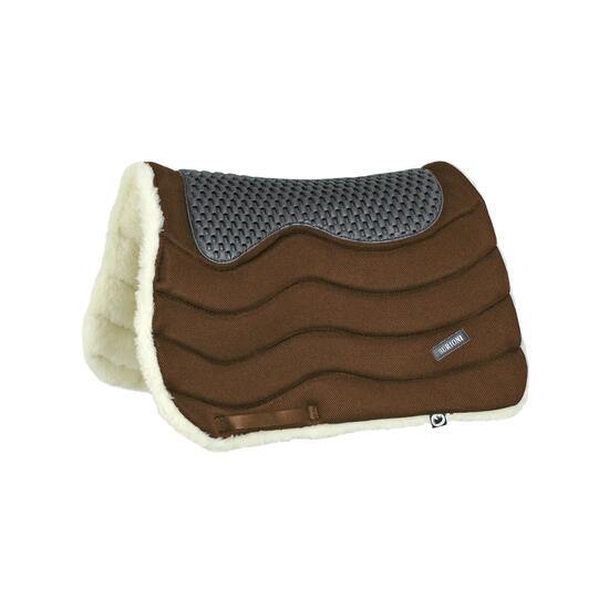 Tapis de selle trekking tt/laine + rembourrage plume