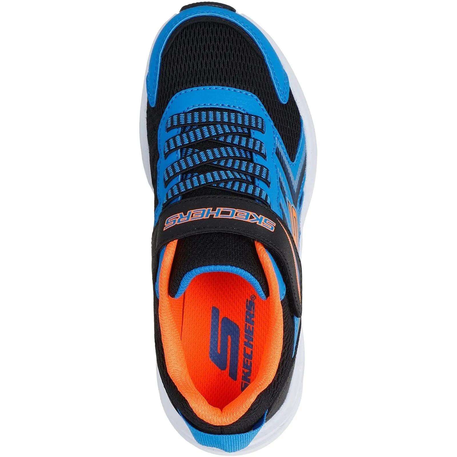 Skechers Microspec Tread Niño Negro Azul Naranja 404115L-BBOR 3/6