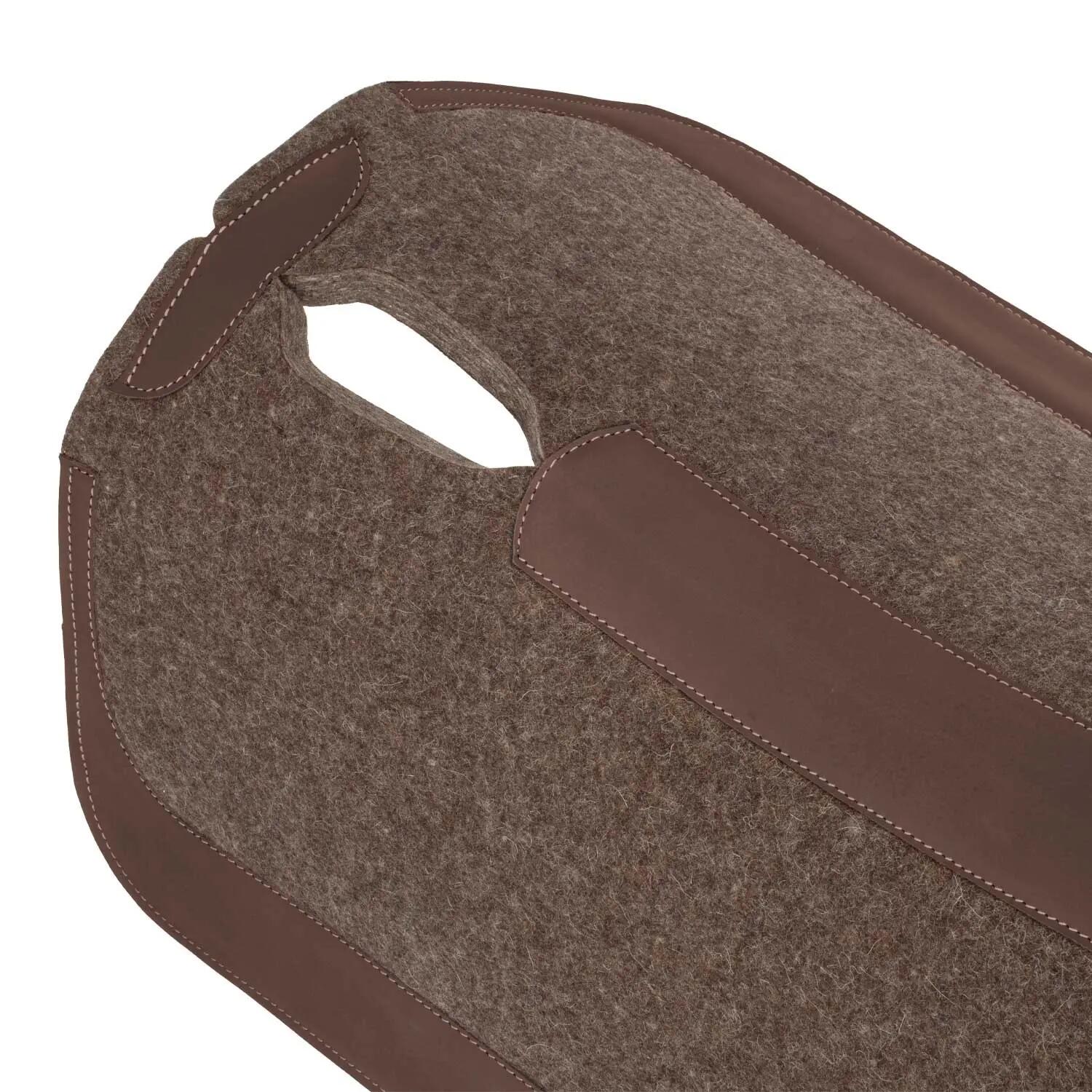 Western-satteldecke filz lang leder 3/5