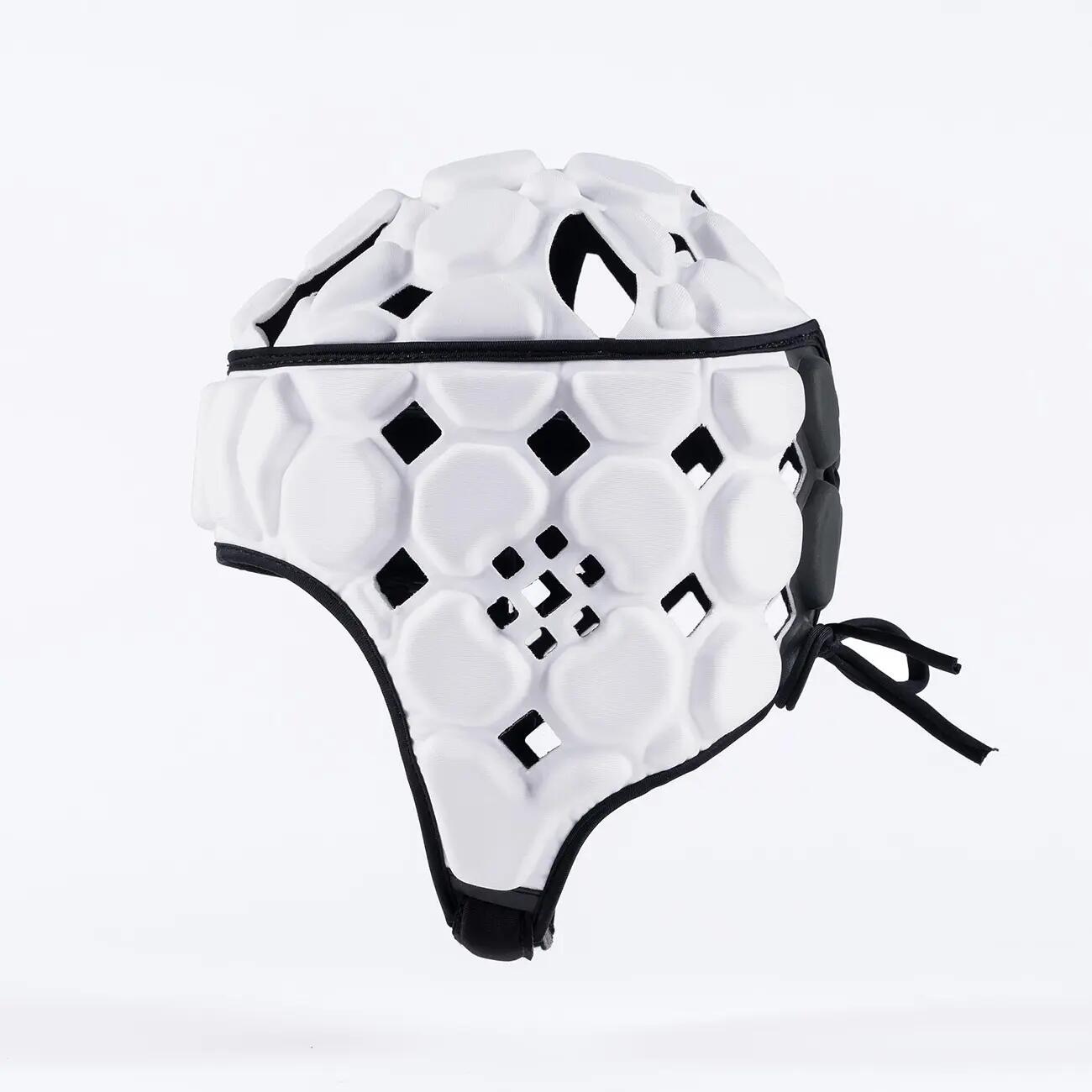 Capacete de râguebi Gilbert Octane branco e preto 5/5