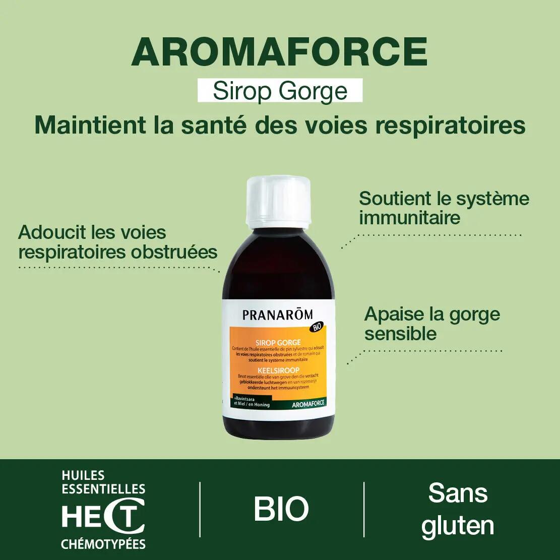 Sirop gorge bio - Usage familial - Formulé sans gluten - Au miel et Ravintsara 4/4